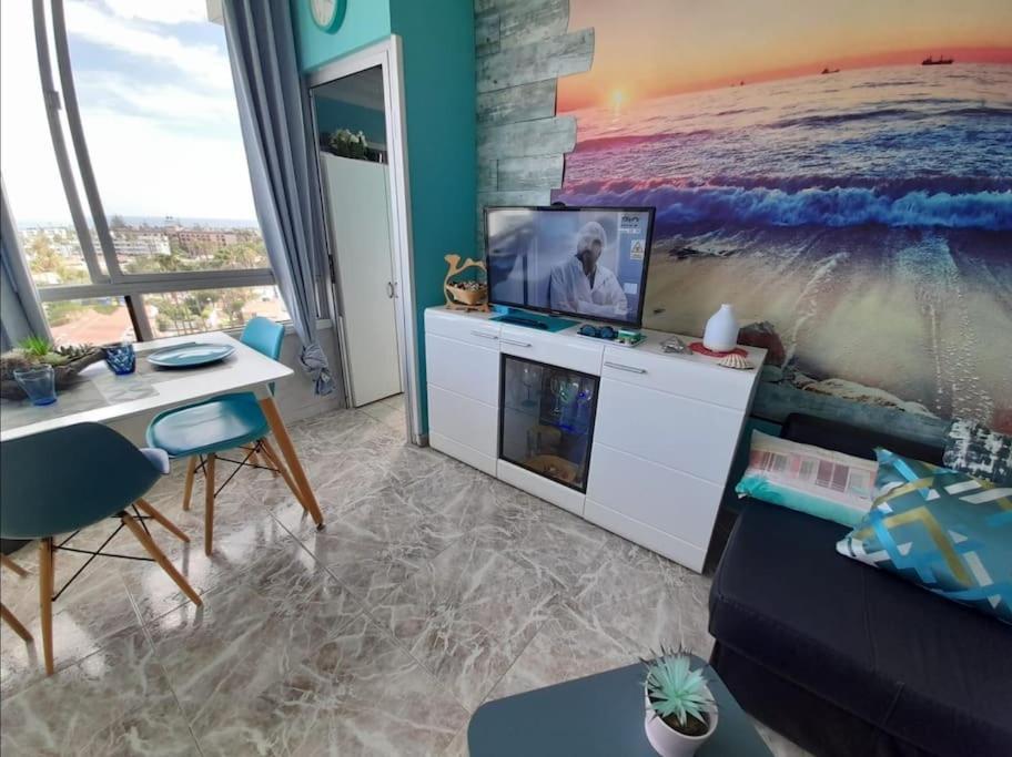 Traumhafte Wohnung Mit Panoramablick Und Pool Playa del Inglés Exterior foto