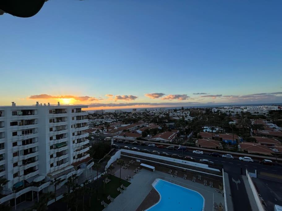 Traumhafte Wohnung Mit Panoramablick Und Pool Playa del Inglés Exterior foto
